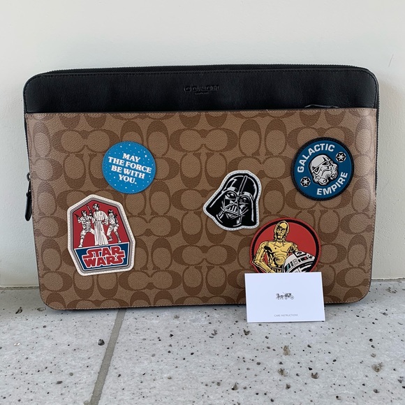 Star Wars X Coach Laptop Case With Patches - Picture 7 of 7